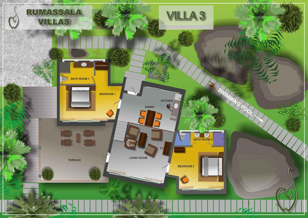 Rumassala Villas Unawatuna Exterior foto